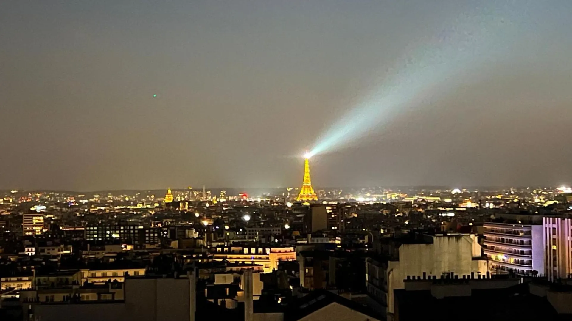 Terrasse Avec Vue Magique Sur Tout Paris France